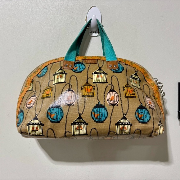 ❤️Vintage Fossil Ker-Per Birdcage Handbag - Picture 6 of 7